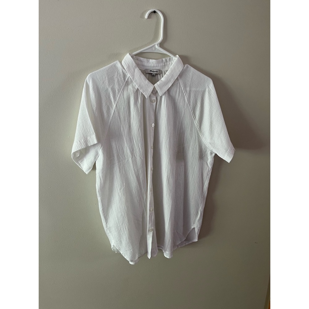 Madewell button up gauze shirt